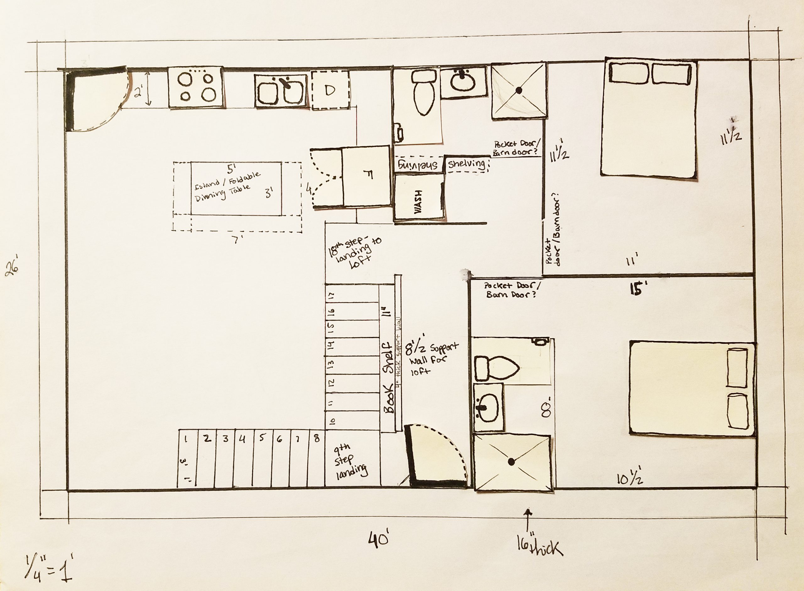 How do I draw a floor plan